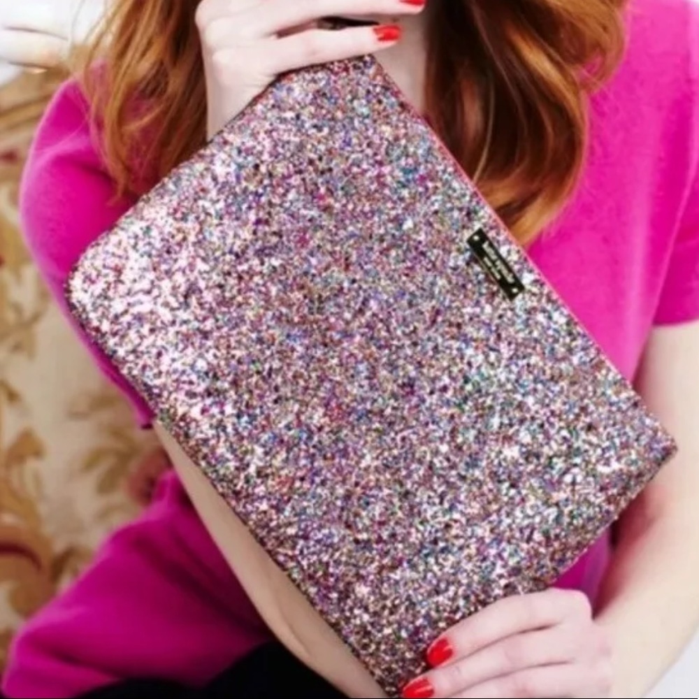 Kate spade confetti clutch/pouch
